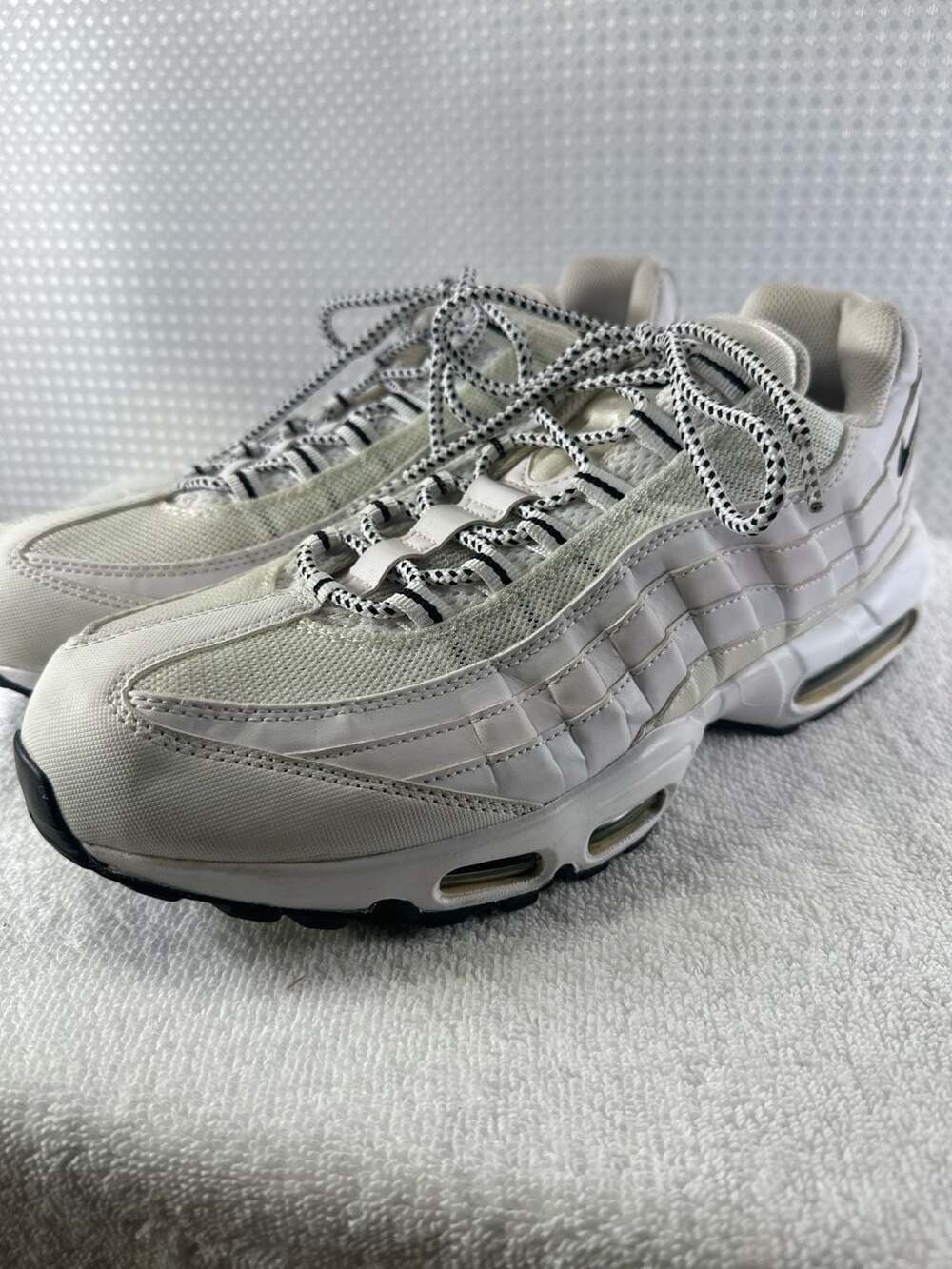 Nike Air Max 95 White Black 609048-109 Men's Size 12